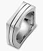 14 Karat Designer White Gold Square Style Wedding Band Ring