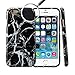 GMYLE iPhone 6 Case, Hybrid Case Slide for iPhone 6 / 6s (4.7 Display) - Black Marble Pattern Hybrid TPU Protective Hard Shell Back Case