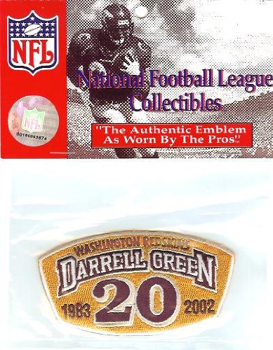 Washington Redskins Darrell Green Retirement Patch - Official NFL Licensed