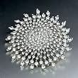 Round Swarovski Crystal Brooches & Pins