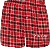 Ohio State Buckeyes Match-up Flannel Boxer Shorts