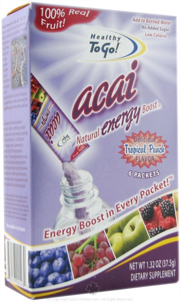 Amazon.com: To Go Brands Acai Natural Energy Boost Tropical Punch ...