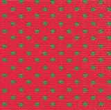 Caspari Set of 2 Dots Paper Cocktail Napkin Package, Red and Green