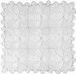 Handmade Baby Acrylic Blanket in Crystal White (100% Hand-knitted)