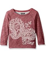 Lucky Brand Big Girls' Long Sleeve Paisley Sweatshirt