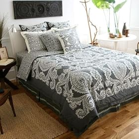 Amy Butler Bucharest Constanta Comforter, Smart Bed Skirt, and Sham Set