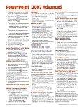 Microsoft PowerPoint 2007 Advanced Quick Reference Guide (Cheat Sheet of Instructions, Tips & Shortcuts - Laminated)