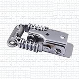550 クロムメッキパッチン錠 2個入り　 ダブルスプリング ツールボックス　シルバートーン　ストレート (5501A)