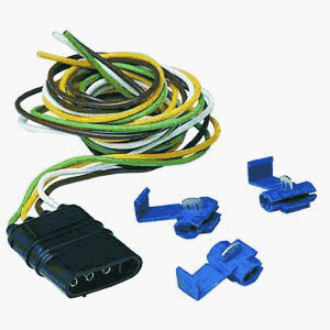 Hopkins Mfg. 48105 4-Wire Flat Vehicle End Universal Wiring Kit