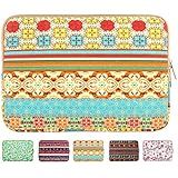 Laptop Sleeve, Mosiso Bohemian Style Canvas Fabric 13-13.3 Inch Laptop / Notebook Computer / MacBook / MacBook Pro / MacBook Air Sleeve Case Bag Cover, Sunlight Garden