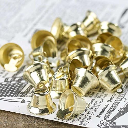 Factory Direct Craft Package of 144 Miniature Shiny Metallic Gold Liberty Bells for Crafting, Favors, Weddings and Christmas Holiday Decorating