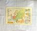 Antique Map Ethnographic Europe France Spain Italy
