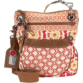 Fossil Handbag - Weekender Large Traveler (Color: Red)