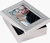 GLITTER GALORE cover-frame box with pave crystal accents - 3.5x4.5
