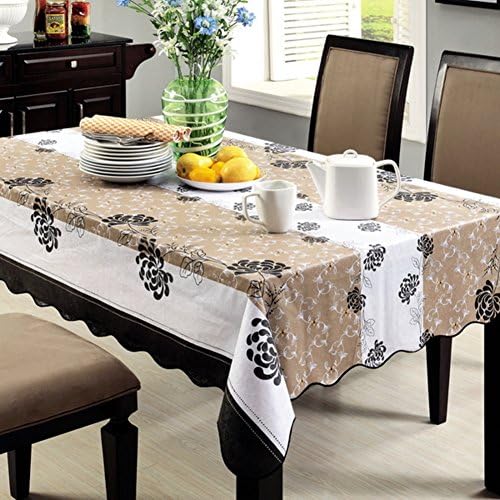 [Waterproof wallpaper]/PVCSoft transparent table cloth/ plastic tablecloths/ disposable coffee table cushions/ table cloth/ heat-resistant tablecloth-E 137x183cm(54x72inch)