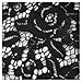 Missmay Women's Vintage 1950s Style 3/4 Sleeve Black Lace Flare A-line Dress (XXL)