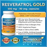 Resveratrol Gold, 500 mg, 60 Vegetarian Capsules (Resveratrol with Grapes and Red Wine Polyphenols, Featuring Patented ResVinol and ORAC-15M)