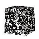 Black & White Damask Tissue Box Cover