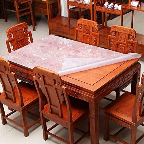 PVC[Waterproof wallpaper]/ avoid ironing soft cloths/Disposable table cloth/ transparent matte Crystal plate-C 80x140cm(31x55inch)