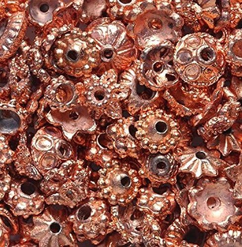 Metal Beads &amp; Bead Cap Mixture - Copper-Tone