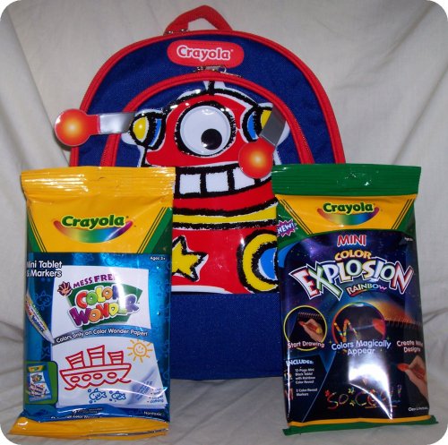 Childrens Toyshop  Toys : Crayola MINI Color Wonder & Color Explosion TRIO w/Crayola Backpack COMBO