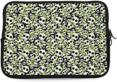 Sammon Skull Waterproof Sleeve for 10 Inch Laptop Computer Bag Black