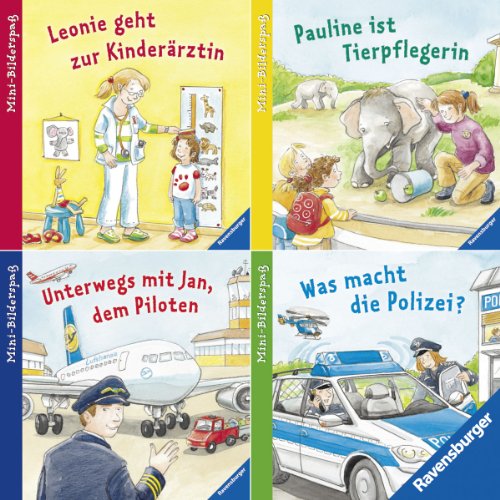 Produkt-Bild: Ravensburger Mini-Bilderspa&szlig; Wer macht was? Spannende Berufe (4er-Set)