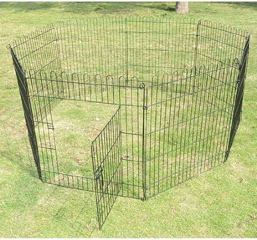 Pingkay 24" 8 Panel Light Duty Pet Dog Portable Exercise Playpen