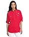 Columbia Women's Bahama Long Sleeve Shirt, Large, Bright Rose