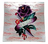 Ed Hardy Candle  Square Plate  for Single Pillar, The Corp