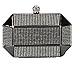 Chicastic Rhinestone Stud Octagon Hard Box Clutch Wedding Bridal Bridesmaid Cocktail Evening Bag