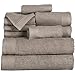 Lavish Home Ribbed 100% Cotton 10 Piece Towel Set - Taupe