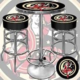 Girl in the Moon Gameroom Combo - 2 Bar Stools and Table