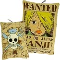 ワンピース◎手配書連結クッション【サンジ】/スペシャルバージョン（12種）☆アニメキャラクターインテリアグッズ通販☆