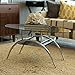 Walker Edison Glass Oval Coffee Table