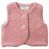 《H28年秋冬物》(日本製) Pample Mousse(パンプルムース) マイクロボアフリース刺繍入りくるみ釦付きベスト 95cm/PK NO.DP-64101