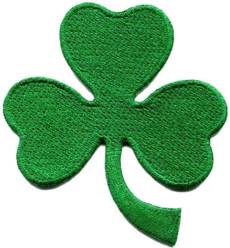 3 Leaf Clover St. Patrick's Day Irish Shamrock Three Applique Iron-on Patch S770 Made of Thailand