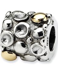 Reflection Beads Silver 14kt Dots Bali Bead