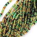 Czech Seed Beads Mix 11/0 Earthtone Brown Green One Half Hank