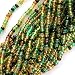 Czech Seed Beads Mix 11/0 Earthtone Brown Green One Half Hank