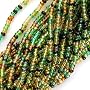 Czech Seed Beads Mix 11/0 Earthtone Brown Green One Half Hank