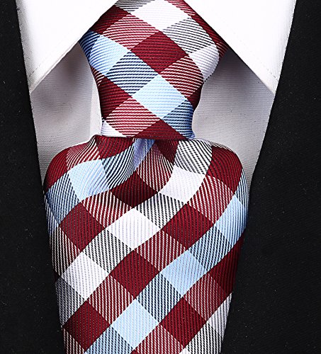 Scott Allan Mens Plaid Necktie