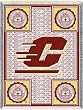Central Michigan Univ Throw - 69 x 48 Blanket/Throw - Central Michigan Chippewas