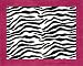 JoJoDesigns Rug-Zebra-PK Funky Zebra Accent Floor Rug