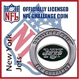 New York Jets NFL Football Helmet Challenge Coin Poker Card Guard