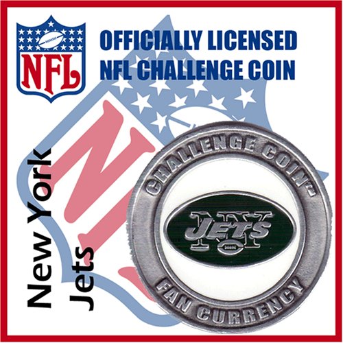 New York Jets NFL Football Helmet Challenge Coin Poker Card Guard