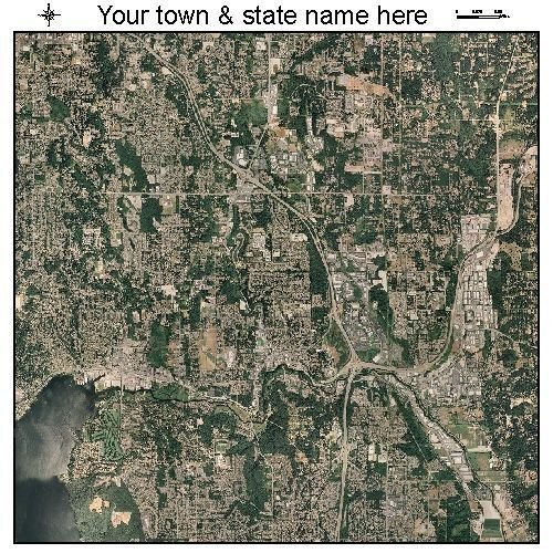 Aerial Photography Map of Bothell, Washington