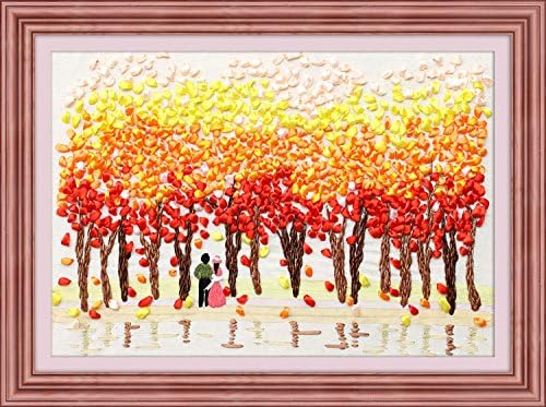 Wandafull Yellow Tree Handmade Ribbon embroidery Kit (No frame)