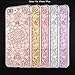 iPhone 7 Plus Case, iPhone 8 Plus Case, Clear Crystal Sparkle 3D Diamond-Shaped Design Flexible TPU Protective Case Slim Thin fit Apple iPhone 7/8 Plus 5.5 Inch (Rose Gold)