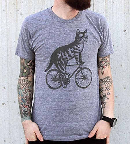 Scoutmob Men's Cat On A Bike T-Shirt Unisex L